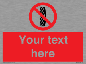 Custom Do Not Change Grinding Wheel Sign